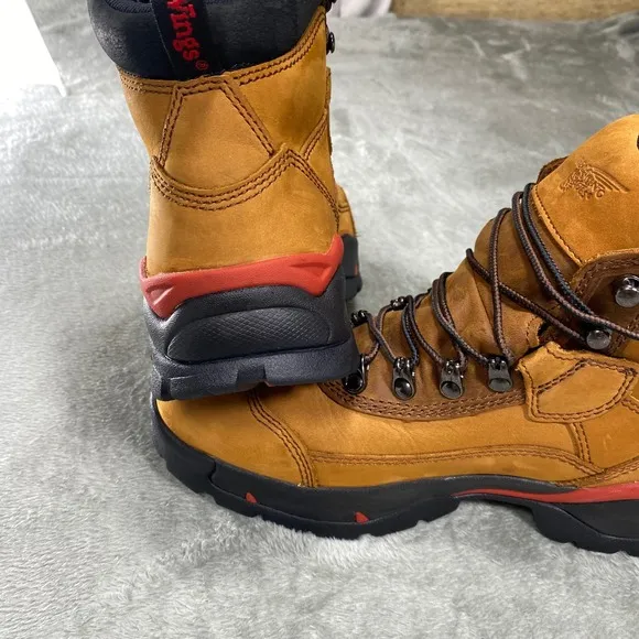 Red Wing 2691 Waterproof Hiking Work Boots Men's 7 D Brown Leather EH ASTM F2413