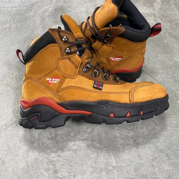 Red Wing 2691 Waterproof Hiking Work Boots Men's 7 D Brown Leather EH ASTM F2413