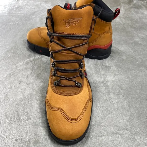 Red Wing 2691 Waterproof Hiking Work Boots Men's 7 D Brown Leather EH ASTM F2413
