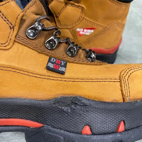Red Wing 2691 Waterproof Hiking Work Boots Men's 7 D Brown Leather EH ASTM F2413