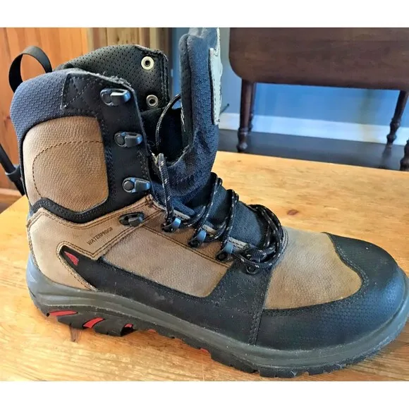 Red Wing 4450 Brown Leather Steel Toe Ankle Work Boots Mens Size 12 EE