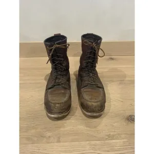 RED WING 602 Electrical Hazard Work Boots Mens Size 9.5 Well Worn In 10877 Brown