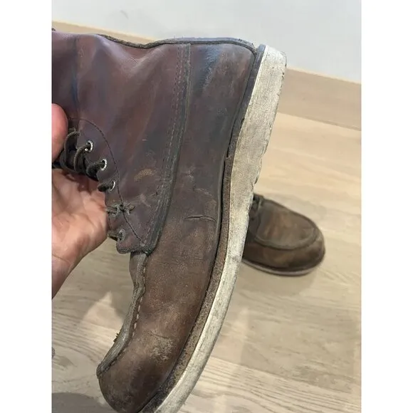RED WING 602 Electrical Hazard Work Boots Mens Size 9.5 Well Worn In 10877 Brown