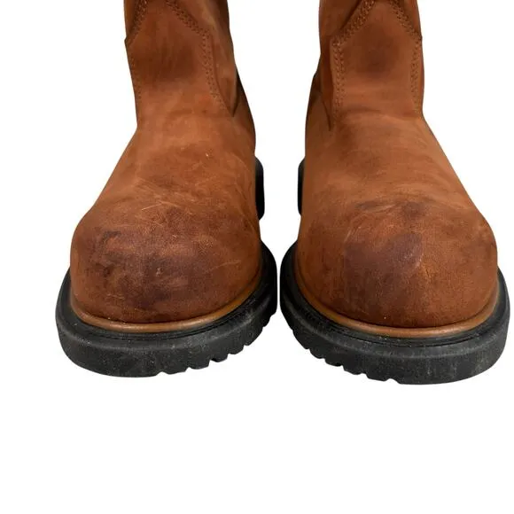 Red Wing Dynaforce Boots 2272 Mens 7.5 D Brown Leather Waterproof Safety Pull On