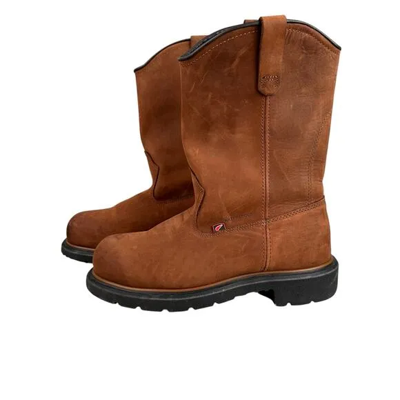 Red Wing Dynaforce Boots 2272 Mens 7.5 D Brown Leather Waterproof Safety Pull On