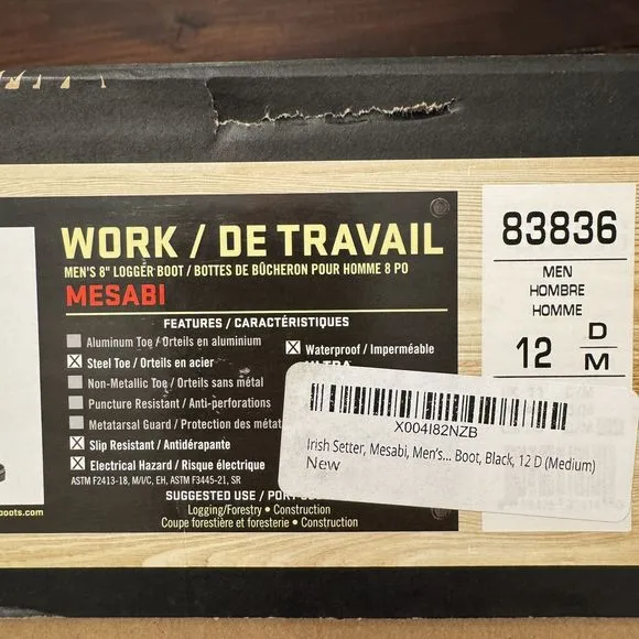 Red Wing Irish Setter Mesabi Safety Toe Logger Boots
