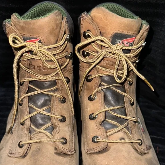 Red Wing King Toe Leather Mens 6” Waterproof Safety Toe Boot 14EE MISSING INSOLE