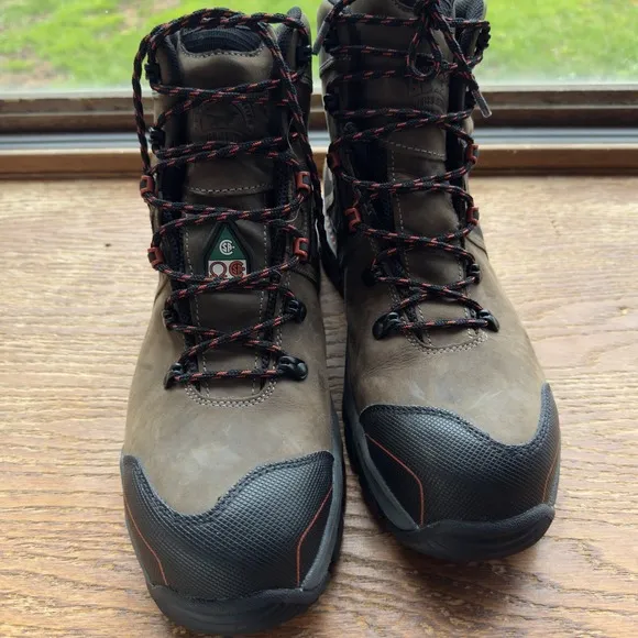 Red Wing Mens Boots Irish Setter Work Crosby Size 11.5D Safety Toe Brown EH