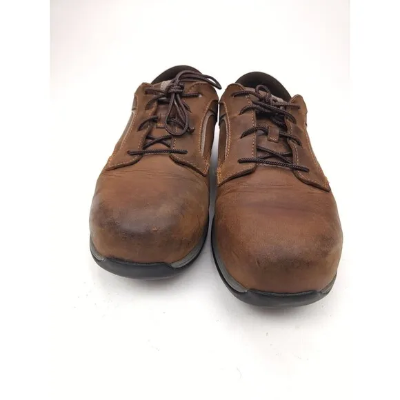 Red Wing Men's Size 13 Brown Leather Steel Toe Work Shoes SD 6708 Oil Resistant