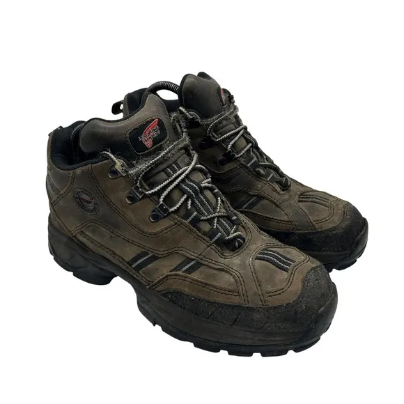 Red Wing Shoes Mens Size 8 EE 6667 Work Boots Brown Leather EH Safety Toe