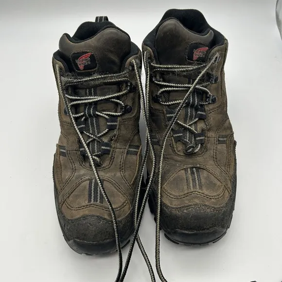 Red Wing Shoes Mens Size 8 EE 6667 Work Boots Brown Leather EH Safety Toe