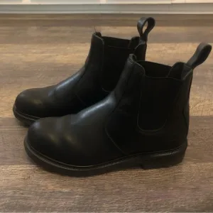 Red Wing Worx Electrical Hazard Steel Toe Black Boots Size minimal scuffing toe