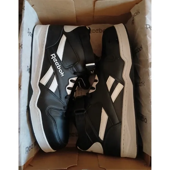 Reebok BB4500 Work Composite Toe High-Top Sneakers Black/White Size 13 W #898