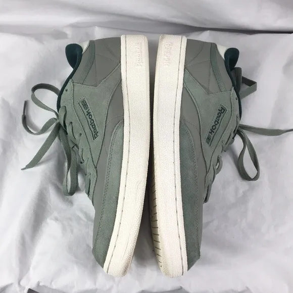 Reebok Club C 85 Harmony Green Lace Up Sneakers Size 11.5 EXCELLENT Used