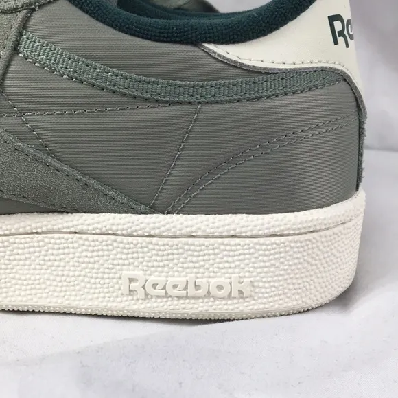 Reebok Club C 85 Harmony Green Lace Up Sneakers Size 11.5 EXCELLENT Used