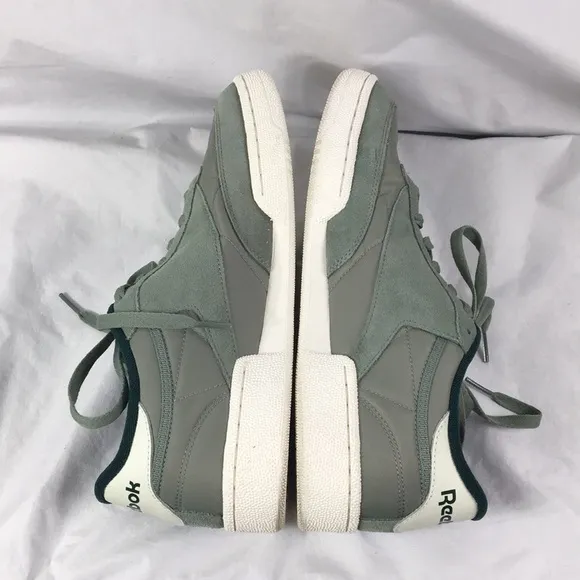 Reebok Club C 85 Harmony Green Lace Up Sneakers Size 11.5 EXCELLENT Used