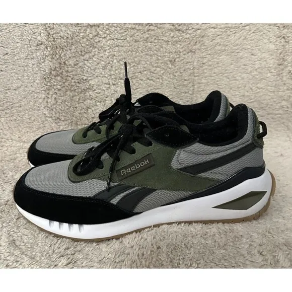 Reebok Forte Racer Hunter Green Gray Running Shoes Sneakers Men’s Size 11M