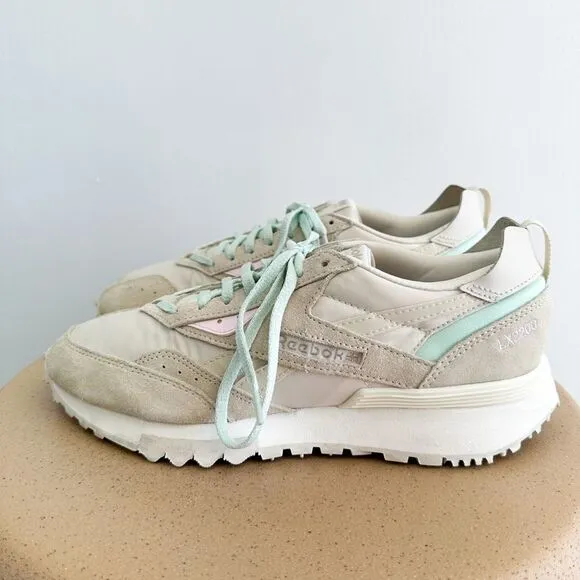 Reebok LX2200 Rollcage Women’s Alabaster Mint Pastel Low-Top Sneakers