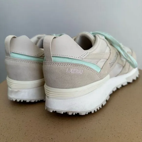 Reebok LX2200 Rollcage Women’s Alabaster Mint Pastel Low-Top Sneakers
