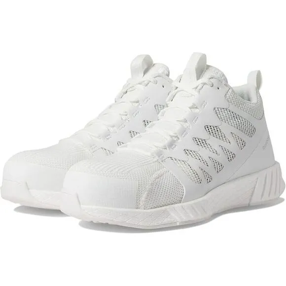 Reebok Fusion Flexweave Work Shoe Men's US 12 White Composite Toe Shoes ZPO1715