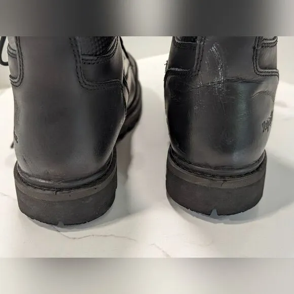 RefrigiWear Platinum Black Leather Vitacomfort waterproof safety work Boot sz 12