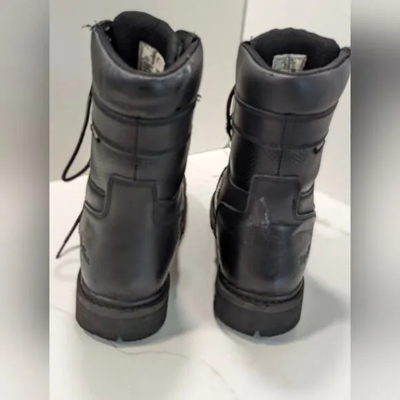 RefrigiWear Platinum Black Leather Vitacomfort waterproof safety work Boot sz 12