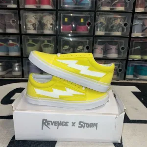 Revenge Storm Men's Yellow Canvas Sneakers Size 9M/10.5W