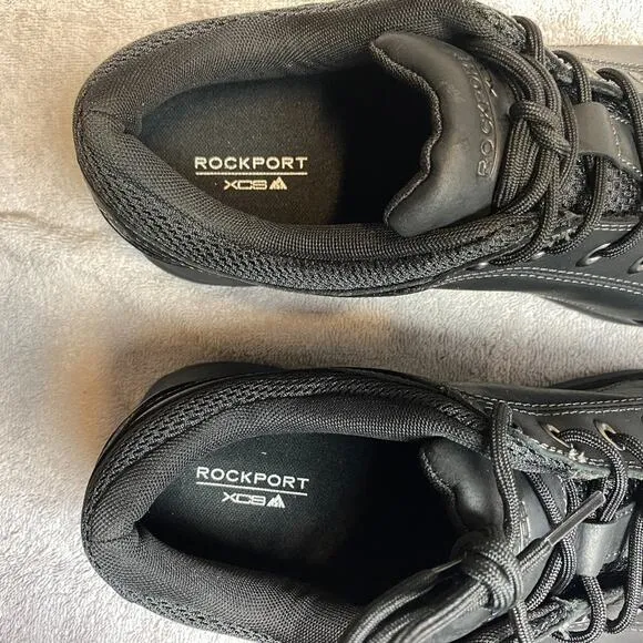 Rockport Chranson Shoes Mens 11W Black Casual Walking Leather Functional Work