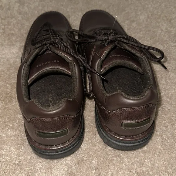 Rockport Eureka Men's Walking Shoes Genuine Brown Leather Size 8.5