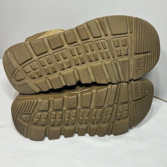 Rocky Boots Military Tan Suede Hiking Outdoors Tactical RKC042 Lightweight 5.5