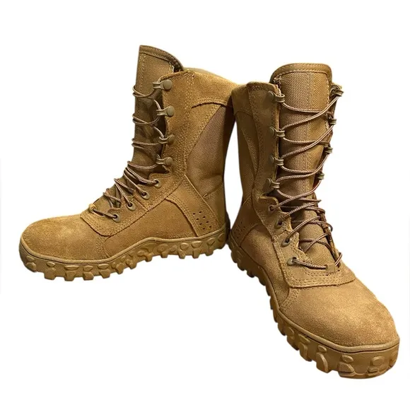 ROCKY Boots S2V Military Tactical Boots RKC053 Coyote Brown, Steel Toe Mens Sz 6