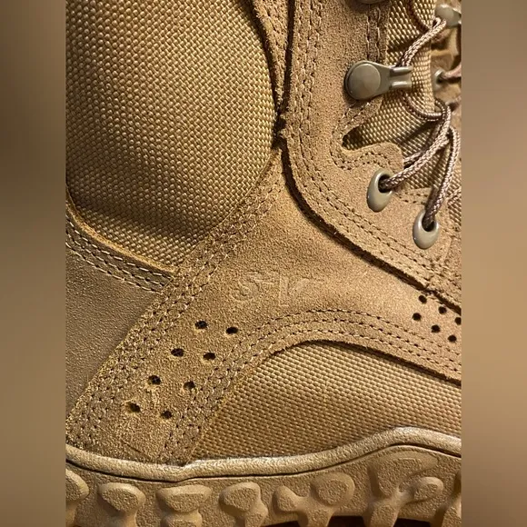 ROCKY Boots S2V Military Tactical Boots RKC053 Coyote Brown, Steel Toe Mens Sz 6