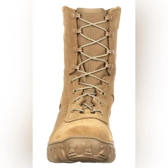 ROCKY Boots S2V Military Tactical Boots RKC053 Coyote Brown, Steel Toe Mens Sz 6