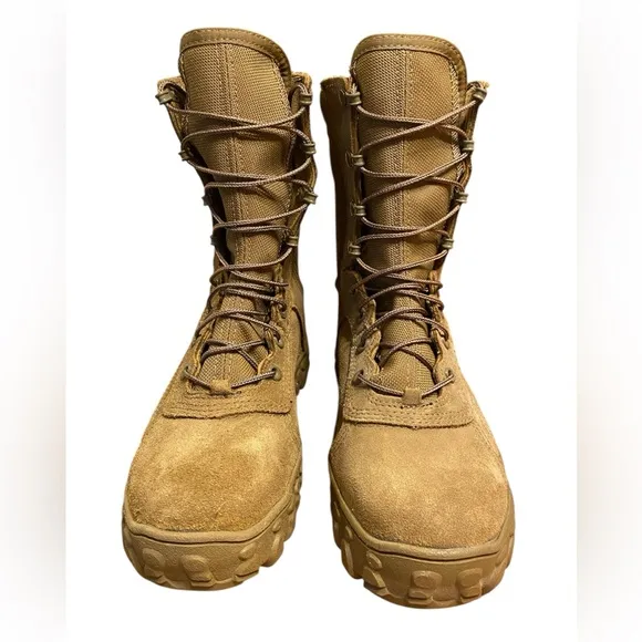 ROCKY Boots S2V Military Tactical Boots RKC053 Coyote Brown, Steel Toe Mens Sz 6