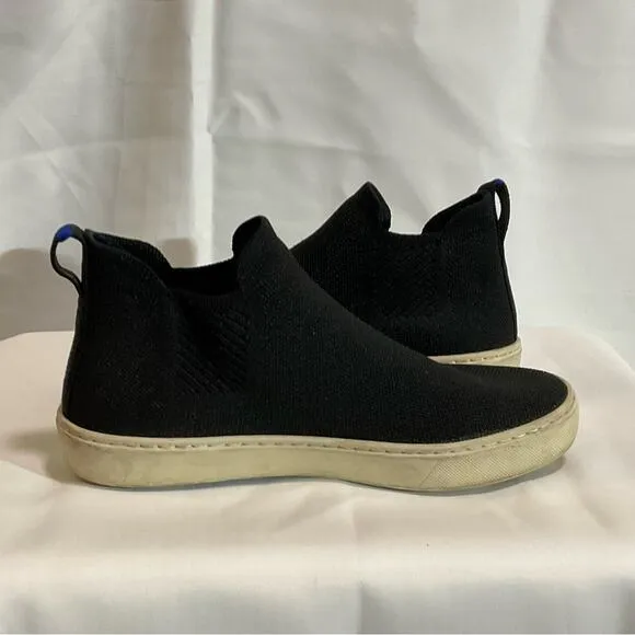 Rothy's Chelsea Black High Top Sneakers