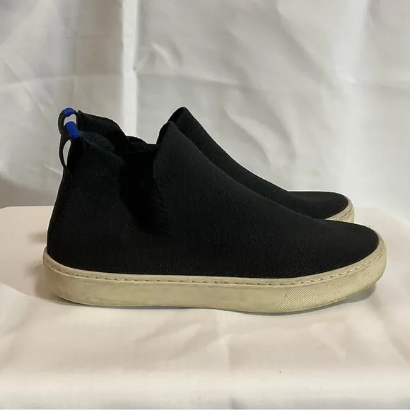 Rothy's Chelsea Black High Top Sneakers