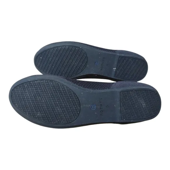 Rothy's maritime blue lattice stitch round toe flat Size 11