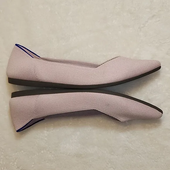ROTHY’S  Preppy Petal Pink Pointed Toe Flats Retired Shoes Size 10.5