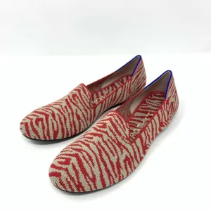 Rothys Red Zebra Flats - Brand New!
