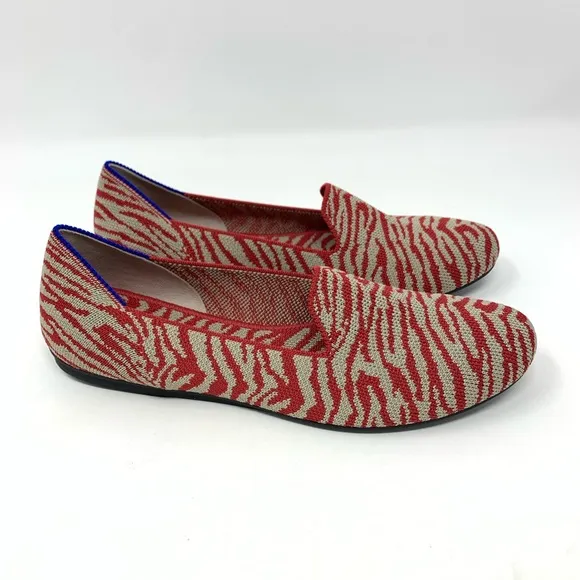 Rothys Red Zebra Flats - Brand New!