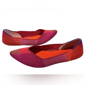Rothy's Retired The Point Metallic Pomegranate Ballet Flat