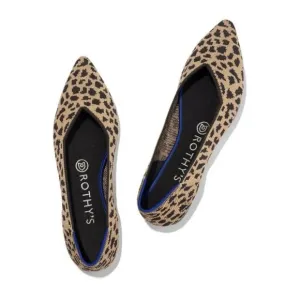 Rothy’s The Point Animal Print Cloth Flats Size 8