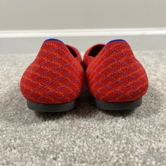 Rothys The Point Ballet Flats Womens Size 12 Shoes Red Purple Orange Comfort