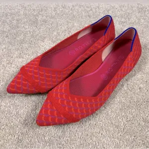 Rothys The Point Ballet Flats Womens Size 12 Shoes Red Purple Orange Comfort