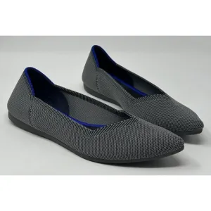 Rothy’s The Point Flats Women’s 6.5 Grey Slip On Knit Comfort Shoes Classic