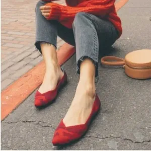 Rothy’s The Point Flats Red Camo 9 Limited Edition