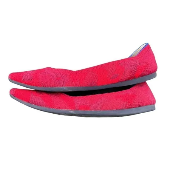 Rothy’s The Point Flats Red Camo 9 Limited Edition