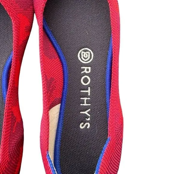 Rothy’s The Point Flats Red Camo 9 Limited Edition