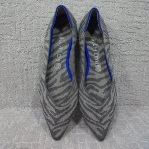 ROTHY'S The Point Retired Zebra Print Flats Slip on Shoes Women's Size 7