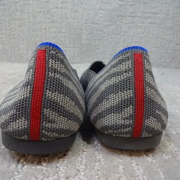 ROTHY'S The Point Retired Zebra Print Flats Slip on Shoes Women's Size 7